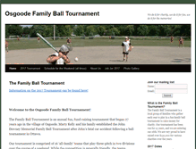 Tablet Screenshot of familyballtournament.com